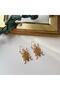 Gold Insect Earrings