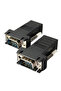 2Pcs Plug Play Vga Extender Rj45 Cat5/Cat6/Cat7 Extender Converter