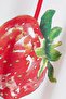 Fun Strawberry Bikini Printed White Model 100% Cotton Oversize Women's T-Shirt - 3