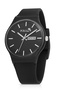 Sports Unisex Silicone Strap Day Moon Calendar Wristwatch Black Color PL-1555B2x