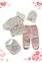 4-Piece Princess Embroidered Ribbon Top Best Bodysuit Set Models - 2