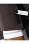 Italian Style Slim Fit Mono Collar Men's Jacket Brown T13787 - 4