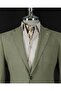 Italian Style Slim Fit Mono Collar Men's Jacket Khaki T13790 - 2