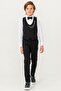 Boy's Suit with Linen Vest - 3