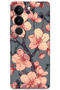 Vivo V29 Compatible Flower Pattern Phone Case + Screen Protector - 5801