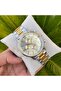 Silver Gold Two Colors Stainless Ipc Plated Metal Men's Wristwatch - 7
