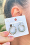 Silver Color Twisted Hoop Earrings - 3