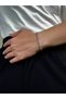 Silver Men's Chain Bracelet Women's Stainless Steel Color Non-Throw Unisex Anti-Tarnish Steel Bracelet - 3