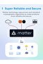 Matter Smart Plug Mini with Energy Monitoring, Works with HomeKit, Alexa & Google Home, 13A, - 6