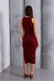 Summer Midi Dress with Camisole Slit Detail - Stylish Design That Hugs the Body - 4