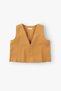 Nina Crop Top V-Neck Embroidery Detailed Mustard - 6