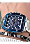 FERRUCCI FUNCTION NAVY BLUE DIAL SILVER METAL MEN'S WRISTWATCH - 3