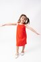Yazlik Girl's Straight Dress with Rope Hanger 100% Cotton - 2