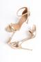 Platform Thin Heeled Single Strap Evening Dress Shoes Gold - Pirlx