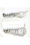 12Pcs Multi-Ring Clip-On Multi-Combine Ring Earrings Set with Pearl Combine Earrings Set 12 Pairs Earrings - 4