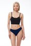 Women's Burgundy Gray Navy Blue 6 Pack Modal Tight Fit Mid Waist Slip Panties 187 - 6