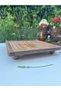 Natural Wood Presentation Stand, Wooden Cake Stand, Wooden Fruit Plate, Natural Wood on Foot - 6