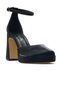 Women's Platform Heeled Shoes 25Y Ykş.8391 Z Black - 4