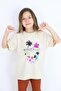 Basic Printed Girl's T-Shirt 4-10 Years 100% Cotton - 4