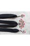 Needlework Carved Black Color Kerchief