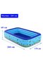 Rectangular inflatable children's pool, 260 x 170 x 60 cm - 2