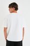 Blank Unisex Oversize Wide Cut T-Shirt 100% Cotton Thick Textured Crew Neck T-Shirt - 2