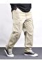 Men's Cargo Pocketed Gabardine Baggy Pants