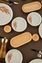Başak 18 Piece Ceramic Breakfast Set Breakfast Set for 6 People Luxury Ceramic - 6