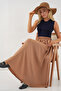 Women's Long Ayrobin Skirt 8050 - Camel - 3