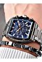 Ferrucci̇ Function Dark Gray Metal Men's Watch with Dark Blue Dial - 2