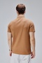 Men's Standard Fit Cotton Soft Texture Cool Waffle Fabric Polo Neck T-Shirt - 6
