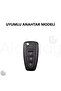 Ford Compatible Focus, Mondeo, Fiesta, Kuga, Transit, Tourneo, C Max, S Max, Galaxy, Ranger Silver Edge Tpu Key Case Cover (Black) - 2
