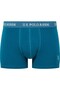 U.S. Polo Assn. Men's Printed-Navy Blue-Green 3-Piece Boxer 80515 - 3