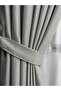 Fish Backless Gray Background Curtain 1/2.5 Medium Pleated Background Curtain - 5