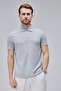 Men's Standard Fit Cotton Soft Texture Cool Waffle Fabric Polo Neck T-Shirt