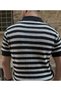 Black Striped Polo Tshirt Men's Regular Fit - 3