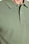 Men's Slim Fit Slim Fit 100% Cotton Green Polo Neck T-Shirt - 3