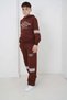 Boy's Two Thread Fabric Hooded Printed Tracksuit Set