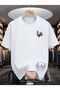 A Quality Premium Unisex Men/Women Rooster Custom Printed Oversize Crew Neck T-Shirt