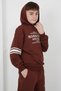 Boy's Two Thread Fabric Hooded Printed Tracksuit Set - 3