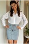 Lycra Stretchy Plain Basic Skirt - 8