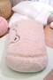 Women's Dust Pink House Slippers, Thick Sole Slippers That Don'T Make Sound - 6