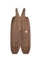 V Neck Elastic Leg Linen Salopet 2-7 Years Caramel