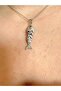 Orange Eyed Fish Steel Luck Necklace
