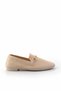 Beige Knitwear Women's Loafer Shoes01320302682