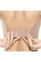 Women's Bra Hook Extender With Elastic 3-Hook, Black, White Beige Pack of 3, One Size - 3