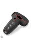 Ford Compatible Mondeo, Kuga, Focus, Fiesta, Puma, Ranger, Ecosport, B Max, C Max, S Max Patterned Silicone Key Cover (Black) - 8