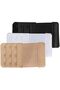 Women's Bra Hook Extender With Elastic 3-Hook, Black, White Beige Pack of 3, One Size