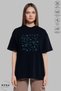 Women's Crew Neck Sea Creatures Printed Cotton Oversize Short Sleeve T-Shirt