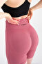 Pushup Detailed Gathered Sports Shorts - 5